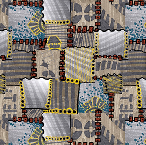 Blank Quilting Dino Punk Patch Gray Cotton Fabric By The Yard Blank Quilting Dino Punk Patch Gray Cotton Fabric By The Yard