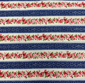 Stof Fabrics Trachten Rosen 2 Vintage Rose Navy Cotton Fabric By The Yard Stof Fabrics Trachten Rosen 2 Vintage Rose Navy Cotton Fabric By The Yard
