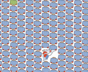 Stof Fabrics Count of Me Moving House Mouse Cream Cotton Fabric By The Yard Stof Fabrics Count of Me Moving House Mouse Cream Cotton Fabric By The Yard