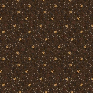 Henry Glass Right as Rain Tulip Vines Chocolate Cotton Fabric By The Yard Henry Glass Right as Rain Tulip Vines Chocolate Cotton Fabric By The Yard