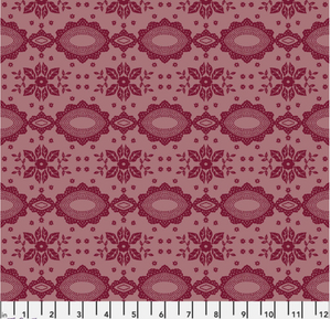Free Spirit Natalie Lete Folk Art Lace Terracotta Fabric By Yard Free Spirit Natalie Lete Folk Art Lace Terracotta Fabric By Yard