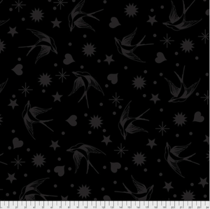Free Spirit Tula Pink PWTP157 Linework Fairy Flakes Ink Cotton Fabric By Yd Free Spirit Tula Pink PWTP157 Linework Fairy Flakes Ink Cotton Fabric By Yd