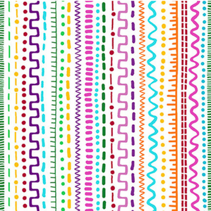 Blank Quilting Daisy Talk Rainbow Stitches White Cotton Fabric By Yd Blank Quilting Daisy Talk Rainbow Stitches White Cotton Fabric By Yd
