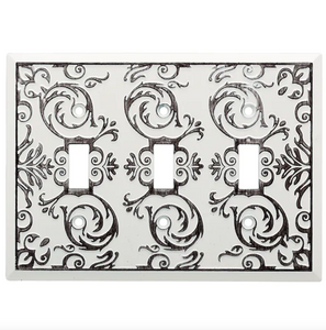 Brainerd W27114-WW Fairhope White Wash Triple Switch Cover Plate Brainerd W27114-WW Fairhope White Wash Triple Switch Cover Plate