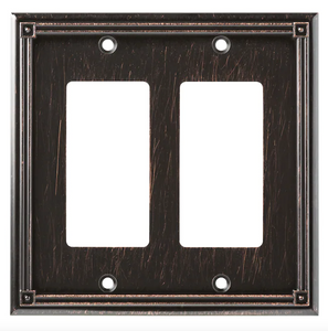 Brainerd W10192-VBR Ruston Venetian Bronze Double GFCI Decora Wall Plate Cover Brainerd W10192-VBR Ruston Venetian Bronze Double GFCI Decora Wall Plate Cover