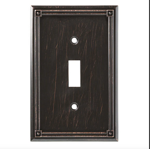 Brainerd W16044-VBR Ruston Venetian Bronze Single Switch Wall Plate Cover Brainerd W16044-VBR Ruston Venetian Bronze Single Switch Wall Plate Cover
