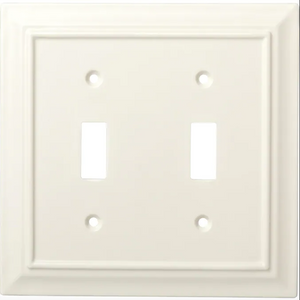 Brainerd W31561-LAL Light Almond Classic Architect Double Switch Wall Plate Cover Brainerd W31561-LAL Light Almond Classic Architect Double Switch Wall Plate Cover