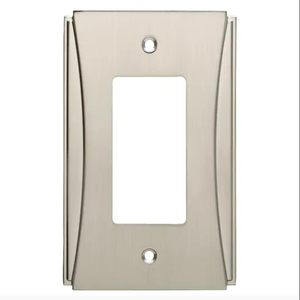 Brainerd W32773-SN Upton Satin Nickel Single GFCI Decora Wall Plate Cover