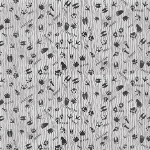 Henry Glass S'more Fun Outdoors Paw Print Gray Cotton Fabric By Yard Henry Glass S'more Fun Outdoors Paw Print Gray Cotton Fabric By Yard