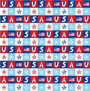 Henry Glass Great American Summer Small USA Squares Fabric By Yard Henry Glass Great American Summer Small USA Squares Fabric By Yard