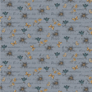 Henry Glass Bluebird of Happiness Mixed Media Blue Fabric By Yard Henry Glass Bluebird of Happiness Mixed Media Blue Fabric By Yard