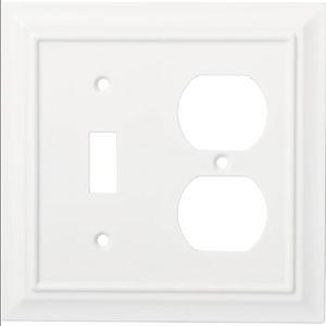 Brainerd W31562-PW Pure White Architect Switch / Duplex Wall Plate Cover Brainerd W31562-PW Pure White Architect Switch / Duplex Wall Plate Cover