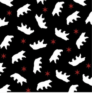 Studio E Warm Winter Wishes Bear Toss Black Fabric By The Yard Studio E Warm Winter Wishes Bear Toss Black Fabric By The Yard