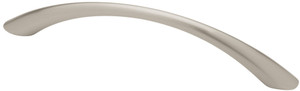 P84612-SN Satin Nickel 5" Tapered Bow Cabinet Drawer Knob Pull P84612-SN Satin Nickel 5" Tapered Bow Cabinet Drawer Knob Pull