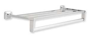 1458B Commercial Bath 24" Towel Shelf w Support Plate Chrome Finish
