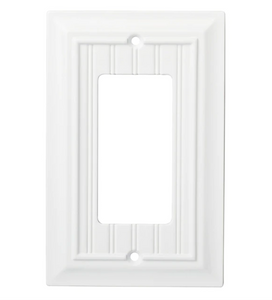 Brainerd W37232-PW Pure White Beadboard Single GFCI Decora Wall Cover Plate Brainerd W37232-PW Pure White Beadboard Single GFCI Decora Wall Cover Plate