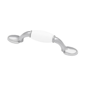 Liberty P50011H-CHW 3" Spoon Foot Cabinet Drawer Pull Chrome & White Ceramic Liberty P50011H-CHW 3" Spoon Foot Cabinet Drawer Pull Chrome & White Ceramic