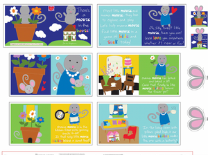 Studio E Huggable & Loveable Mouse in the House Fabric By Panel Studio E Huggable & Loveable Mouse in the House Fabric By Panel