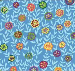 Free Spirit Kaffe Fassett Busy Lizzy Blue Cotton Fabric by Yard Free Spirit Kaffe Fassett Busy Lizzy Blue Cotton Fabric by Yard