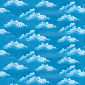 Studio E Bob Ross Joy of Painting Happy Clouds Fabric by The Yard Studio E Bob Ross Joy of Painting Happy Clouds Fabric by The Yard