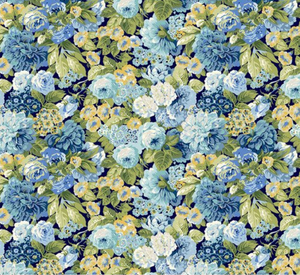 Free Spirit Sanderson Rose & Peony Small Indigo Fabric By The Yard Free Spirit Sanderson Rose & Peony Small Indigo Fabric By The Yard
