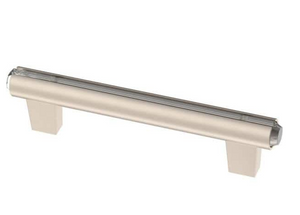 Liberty P45076C-116 Clear Acrylic & Satin Nickel 3 3/4" Cabinet Drawer Bar Pull Liberty P45076C-116 Clear Acrylic & Satin Nickel 3 3/4" Cabinet Drawer Bar Pull