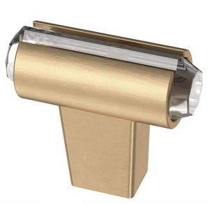 Liberty P43853C-720 Clear Acrylic & Champagne Bronze 1 7/16" Cabinet Drawer Bar Knob Liberty P43853C-720 Clear Acrylic & Champagne Bronze 1 7/16" Cabinet Drawer Bar Knob