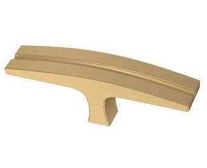 Liberty P43118C-117 3" Curved Groove Knobble Cabinet Drawer Knob Brushed Brass Liberty P43118C-117 3" Curved Groove Knobble Cabinet Drawer Knob Brushed Brass