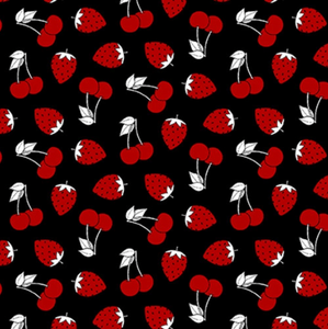 Henry Glass Country Fresh Tossed Fruits Black Fabric By The Yard Henry Glass Country Fresh Tossed Fruits Black Fabric By The Yard