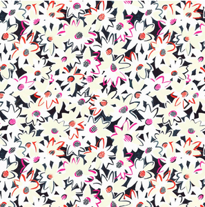 Sarah Campbell Fresh Picked Sketch Book Daisies Fabric By The Yard Sarah Campbell Fresh Picked Sketch Book Daisies Fabric By The Yard