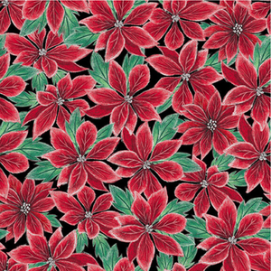 Blank Quilting Mistletoe Magic Poinsettias Red Cotton Fabric By The Yard Blank Quilting Mistletoe Magic Poinsettias Red Cotton Fabric By The Yard
