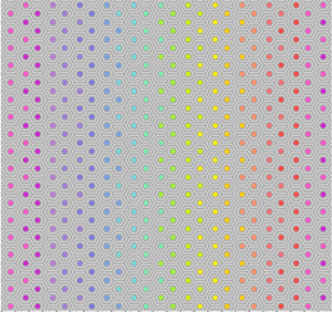 Tula Pink PWTP151 All Stars Hexy Rainbow Dove Cotton Fabric By Yard Tula Pink PWTP151 All Stars Hexy Rainbow Dove Cotton Fabric By Yard