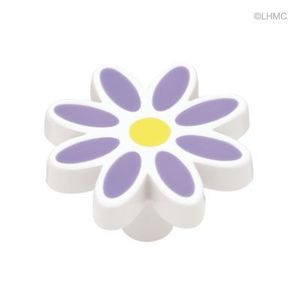 PBF950Y-LAV 1 7/16" Lavender Daisy Cabinet Knob