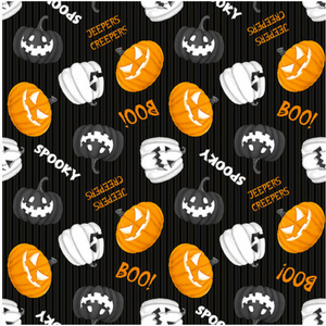 Henry Glass Olde Salem Glow Pumpkin Allover Black Fabric By The Yard Henry Glass Olde Salem Glow Pumpkin Allover Black Fabric By The Yard