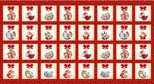 Studio e Kitten Christmas Continuous Blocks Cotton Fabric By The Panel Studio e Kitten Christmas Continuous Blocks Cotton Fabric By The Panel