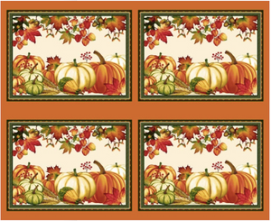 Studio E Autumn Flourish 36" Placemats Pumpkin Cotton Fabric By Yard Studio E Autumn Flourish 36" Placemats Pumpkin Cotton Fabric By Yard
