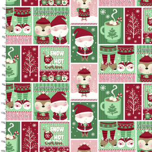 3 Wishes Snow & Hot Cocoa Cocoa Pals Patch Multi Cotton Fabric By Yard 3 Wishes Snow & Hot Cocoa Cocoa Pals Patch Multi Cotton Fabric By Yard