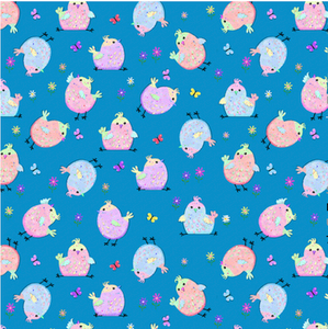 Henry Glass Moonbeams & Rainbows Tossed Allover Bird Cyan Cotton Fabric By The Yard Henry Glass Moonbeams & Rainbows Tossed Allover Bird Cyan Cotton Fabric By The Yard