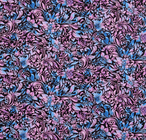 Blank Quilting Sunrise Garden Scrolly Flower Blue Fabric By The Yard Blank Quilting Sunrise Garden Scrolly Flower Blue Fabric By The Yard