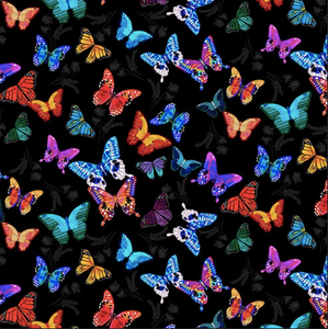 Blank Quilting Mariposa Dance Small Butterfly Black Cotton Fabric By The Yard Blank Quilting Mariposa Dance Small Butterfly Black Cotton Fabric By The Yard