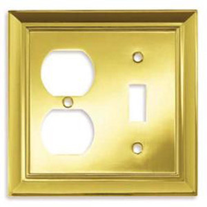 W069ZMC-PB-C Plated Brass Architect Single Switch/Duplex Cover Plate W069ZMC-PB-C Plated Brass Architect Single Switch/Duplex Cover Plate