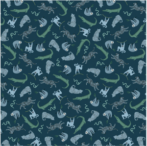 Studio E Earth Day Every Day Tossed Animals Dk Peacock Fabric By The Yard Studio E Earth Day Every Day Tossed Animals Dk Peacock Fabric By The Yard