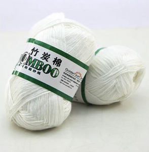 Golden Sun Bamboo Super Soft Knitting & Crochet Yarn White Golden Sun Bamboo Super Soft Knitting & Crochet Yarn White