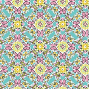 Blend Textiles Field Day Butterfly Kaleidoscope Overcast Cotton Fabric By The Yard Blend Textiles Field Day Butterfly Kaleidoscope Overcast Cotton Fabric By The Yard