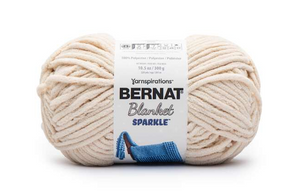Bernat Blanket Sparkle Beige Chenille Knitting & Crochet Yarn Bernat Blanket Sparkle Beige Chenille Knitting & Crochet Yarn