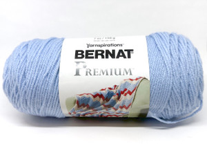 Bernat Premium 7oz Ethereal Blue Ultra Soft Knitting & Crochet Yarn Bernat Premium 7oz Ethereal Blue Ultra Soft Knitting & Crochet Yarn