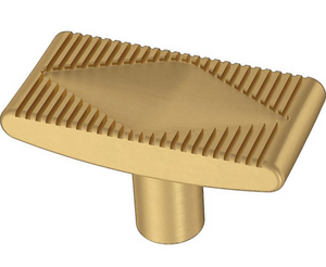 Liberty P40013C-117 1 5/8" Slatted Diamond Cabinet & Drawer Knob Brushed Brass Liberty P40013C-117 1 5/8" Slatted Diamond Cabinet & Drawer Knob Brushed Brass