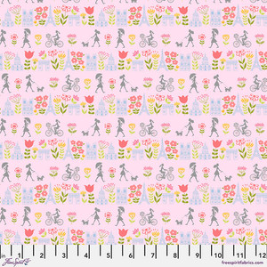 Anne Keenan Higgins Bonjour Paris Enchante Blush Cotton Fabric by The Yard Anne Keenan Higgins Bonjour Paris Enchante Blush Cotton Fabric by The Yard