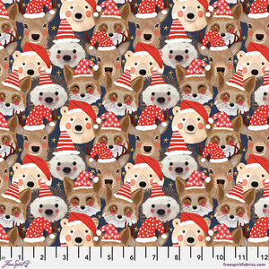Free Spirit Mia Charro Christmas Squad Wild Santa Navy Cotton Fabric By Yard Free Spirit Mia Charro Christmas Squad Wild Santa Navy Cotton Fabric By Yard