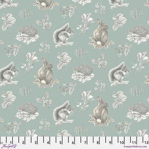 Free Spirit Sanderson Woodland Blooms Squirrel & Hedgehog Sky Fabric By The Yard Free Spirit Sanderson Woodland Blooms Squirrel & Hedgehog Sky Fabric By The Yard